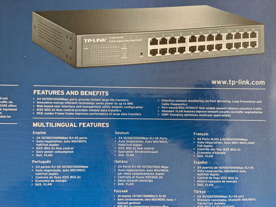 Комутатор TP-LINK TL-SG1024DE гігабітний, світч