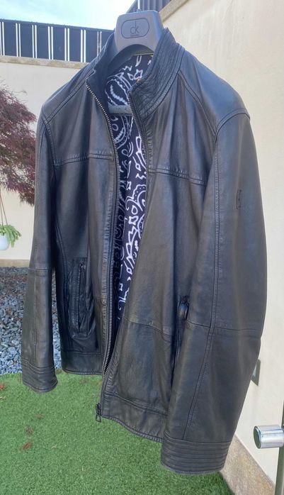 Casaco de Couro Hugo Boss Orange Original - Muito bom estado