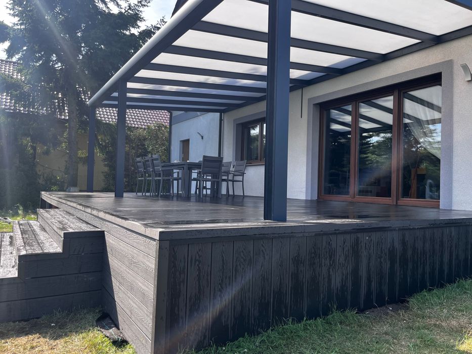 Montaż tarasów, zadaszeń od podstaw