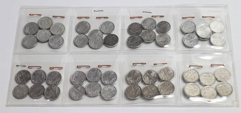 Moedas dez centavos alumínio