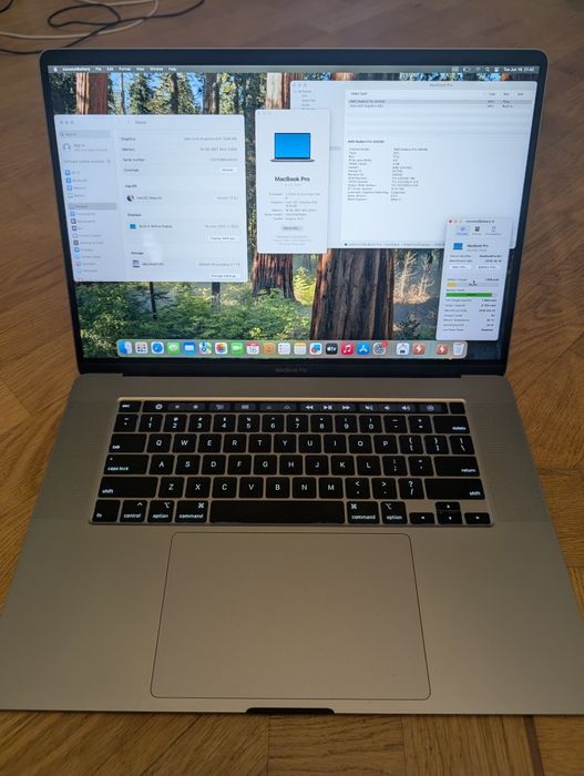 MacBook Pro  2019 (а2141), 16" і9, 16/1  ТБ, 5500м, 93 цикли.