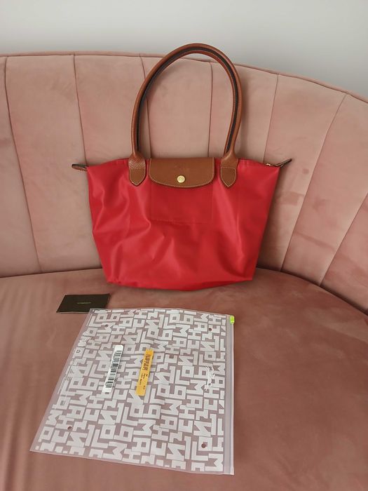 Mala vermelha M longchamp