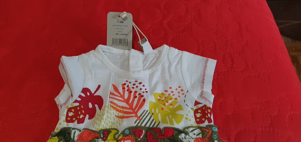 Vestido menina 6m novo