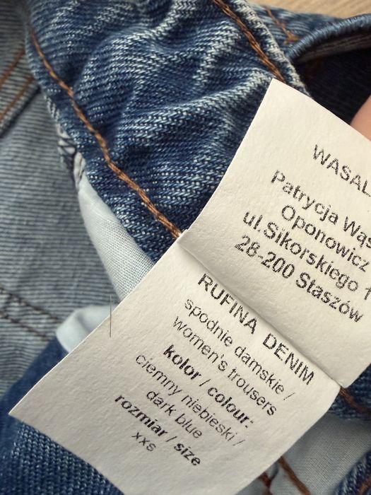 Ktotkie spodenki jeansowe bermudy Rufina Wasalaa nowe z metka