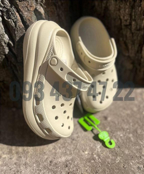 Жіночі Крокси сабо Classic Crush Spring Break Vanilla  на пл