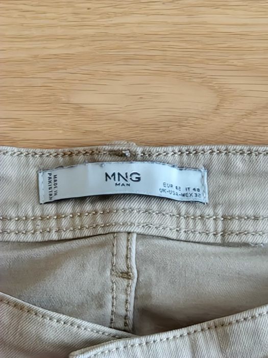 Calças Mango Bege + Verde Skinny Fit (Tamanho EUR42 + EUR44)