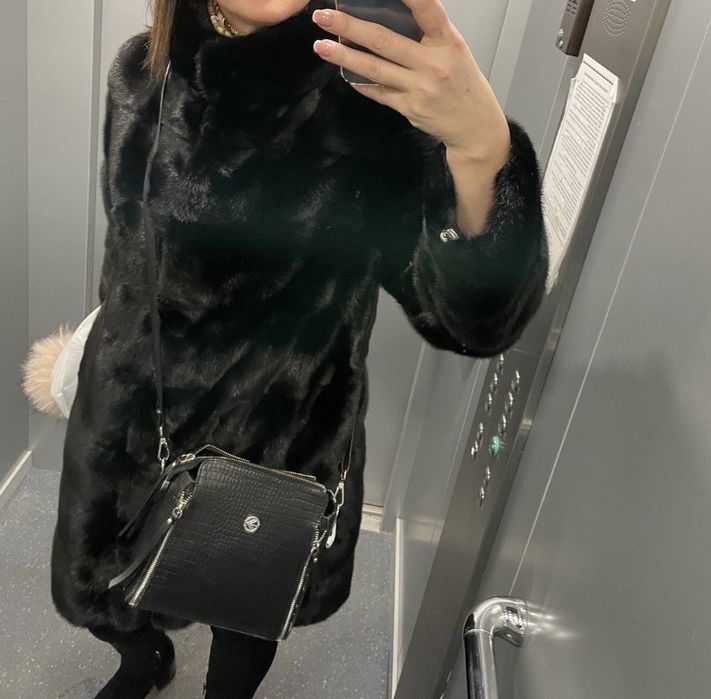 Норкова шуба розмір L/40/48, можна і на M/38