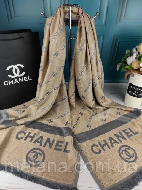 Шарф палантин платок Шанель Турция жіночий шарф
