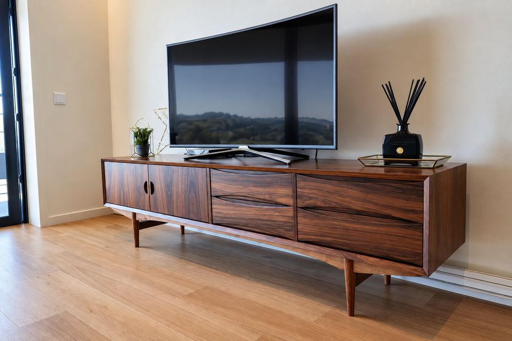 Movel Tv Nórdico Pau Ferro Mate