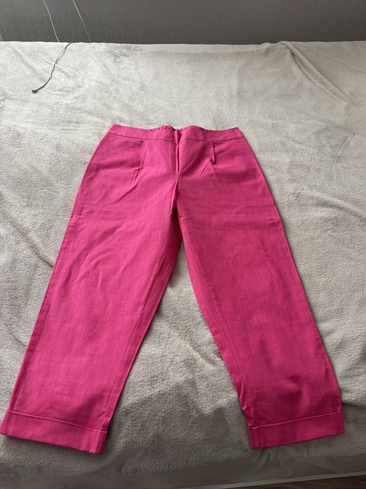 Костюм льон малиновий