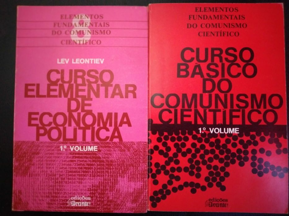 6 livros de teoria política - Ed. Avante 1975/1976