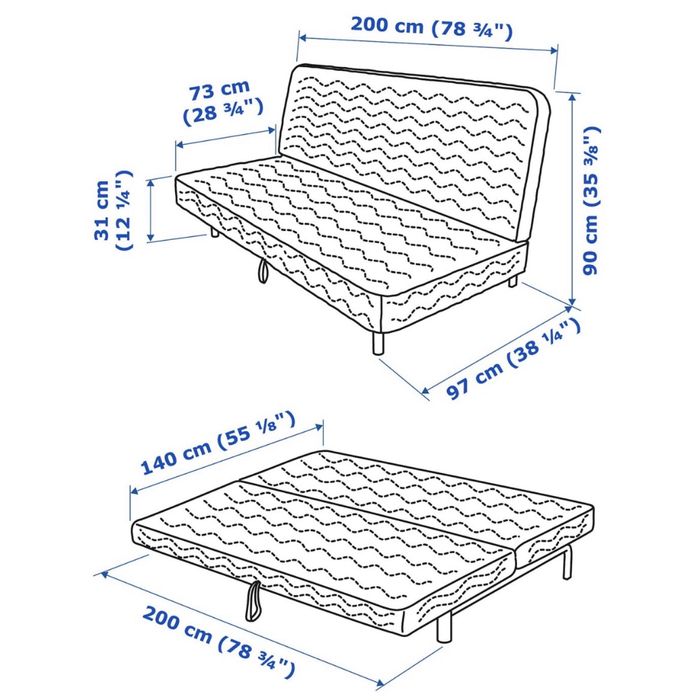 Sofa cama 3 lugares