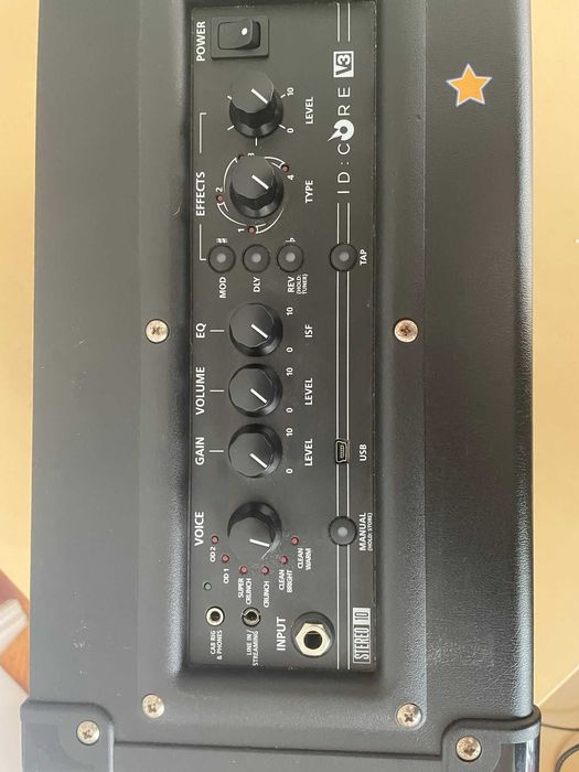 Amplificador de guitarra eletrica combo Blckastar ID: CORE V3 2x5W