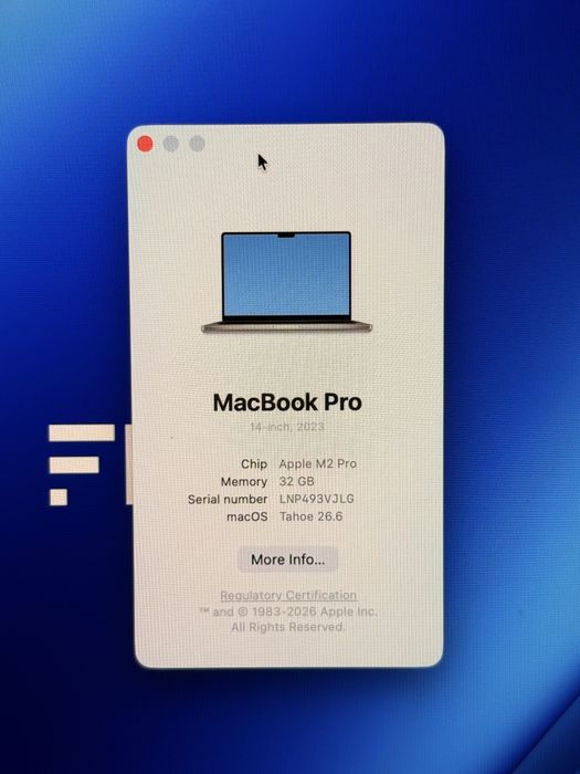 MacBook Pro 14'' - M2 Pro - 32GB RAM - 512GB