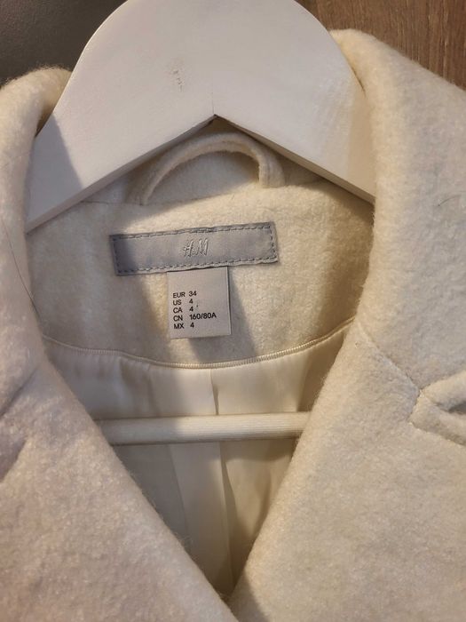Płaszczyk jesienny cieplejszy na ślub rozmiar xs h&m jak nowy