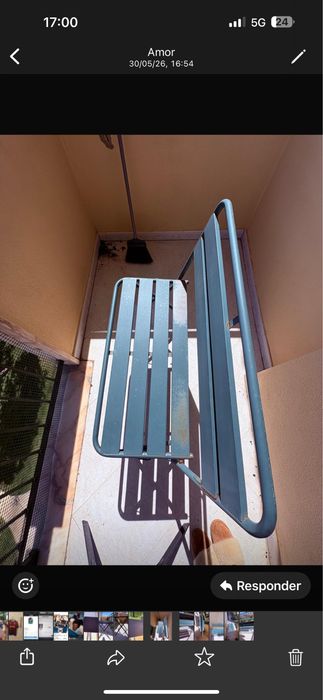 Banco  Verde para varanda ou jardim