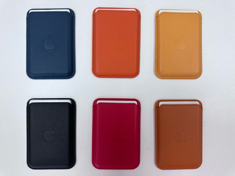 Pomarańczowy Mag Safe Wallet Portfel magnetyczny Wsówka  Apple Iphone