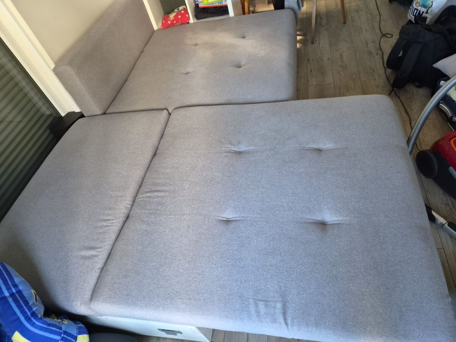 Duża sofa / kanapa rozkładana z funkcją spania + boczki
