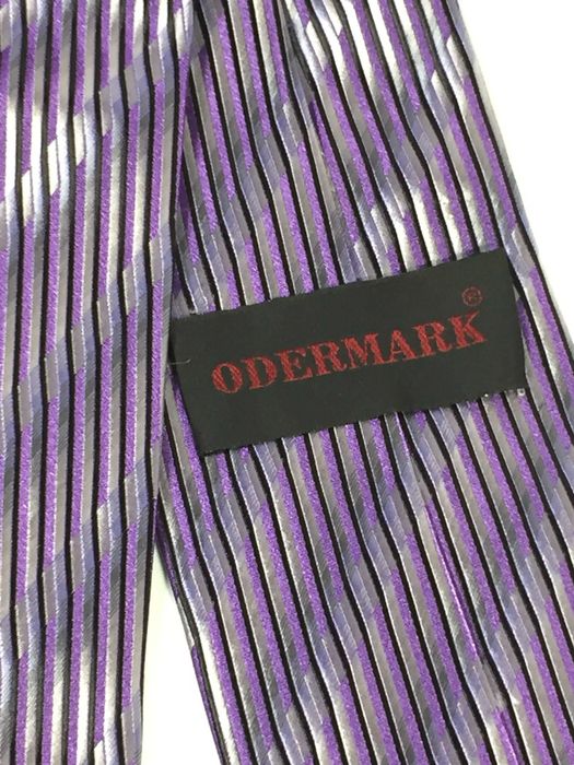 Галстук odermark сиреневый качественный 8,5х153 см. винтаж