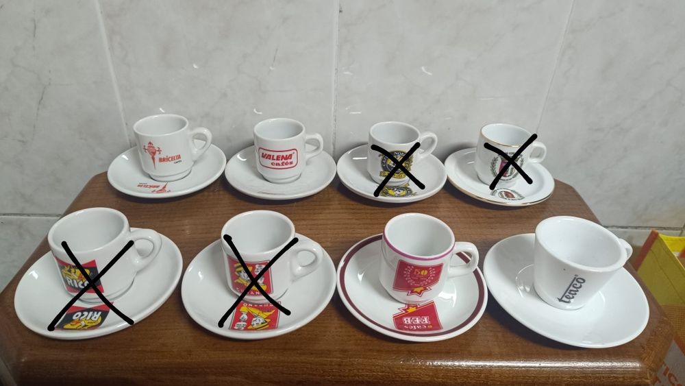 Chávenas diversas