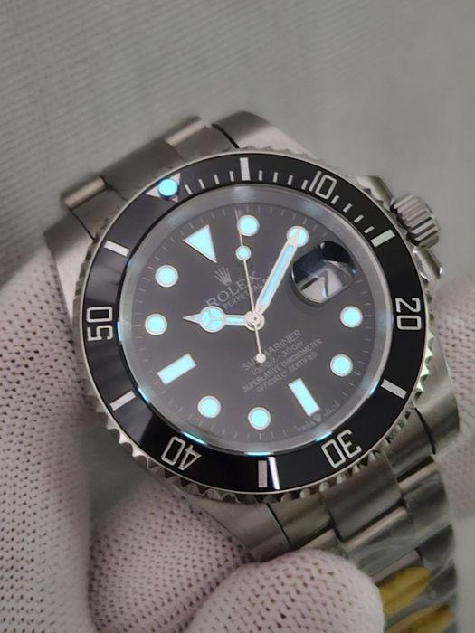 Швейцарские часы Rolex Submariner Black. Топ качество