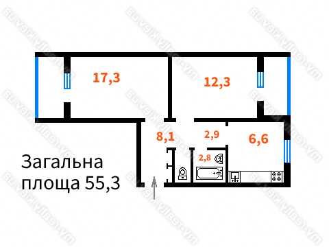 Продам двокімнатну квартиру Харківське шосе 146