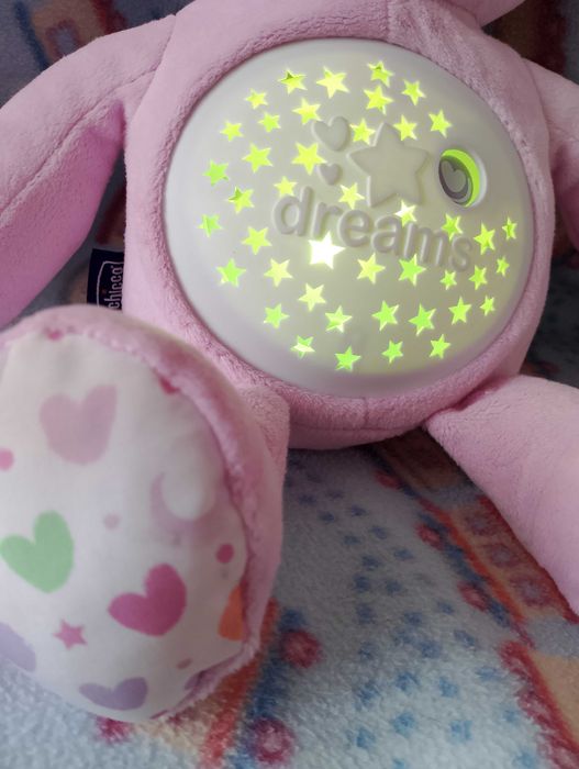 Miś pozytywka, projektor gwiazd j.nowy nie używany firmy Chicco