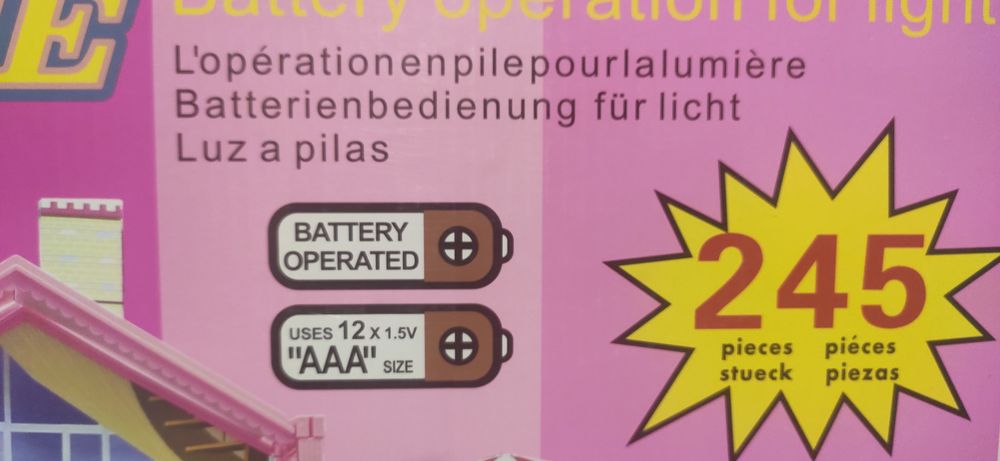 Кукольный домик My Pretty 245 деталей 109*107*41