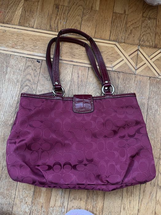 Вінтажна сумка Coach soho cherry red