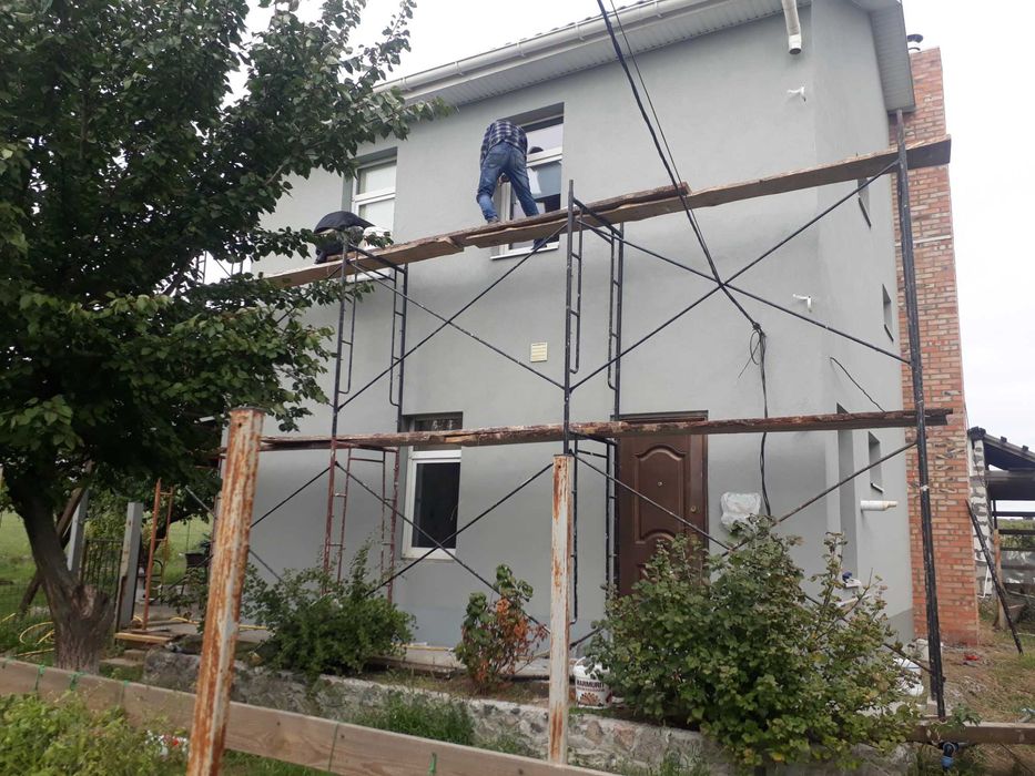 Утепление фасада дома, квартиры, здания. Пенопласт, базальтовая вата