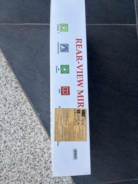 Retrovisor com carplay e camera