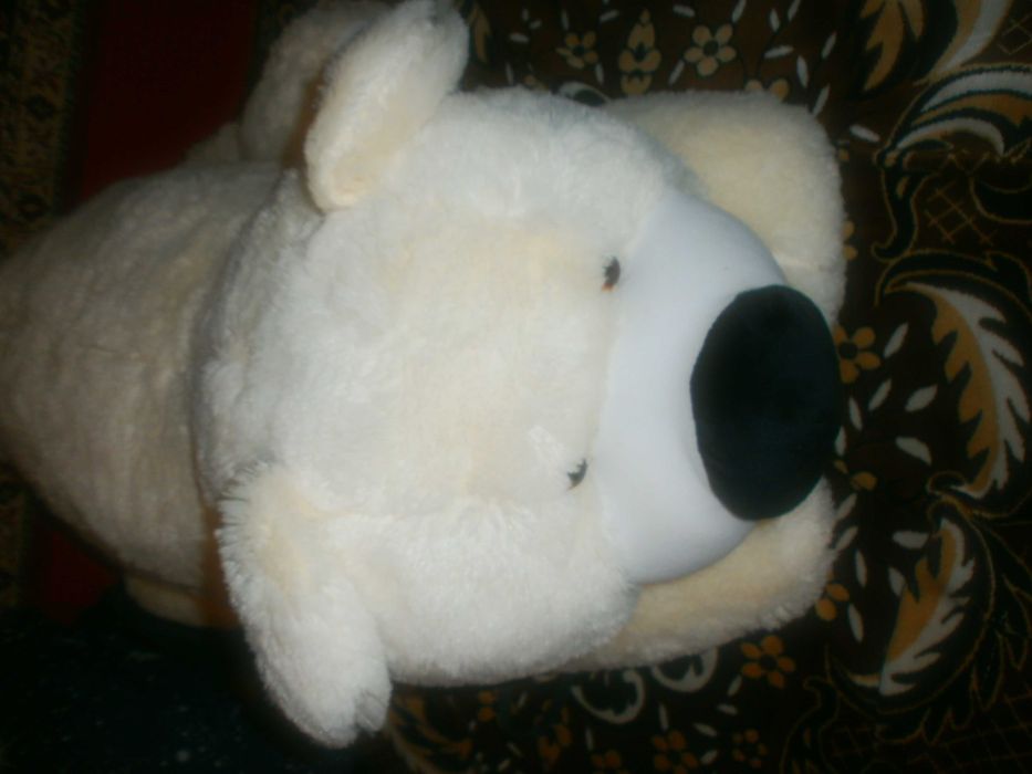 мишка   белый  мягкая игрушка-550 гр