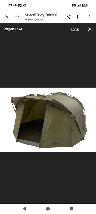 Namiot karpiowy Mivardi Bivvy XL Nowy