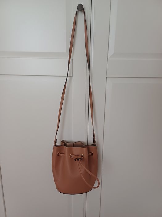 Torebka worek beżowa/morelowa