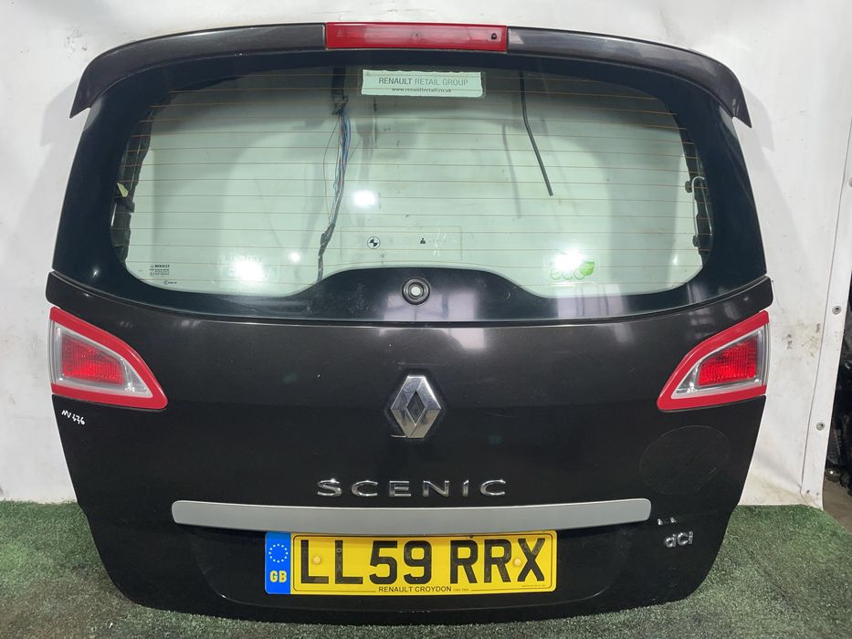 Renault scenic 3 кришка багажника ляда багажник рено сценік чорний