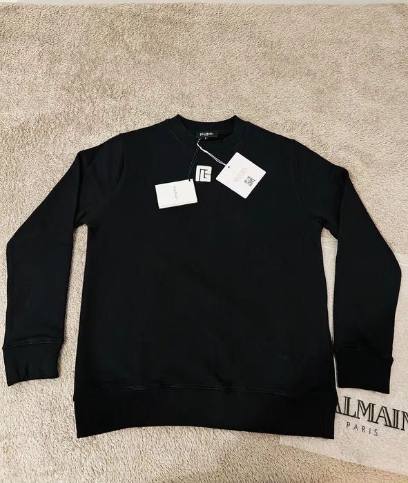 Bluza BALMAIN Back Logo Czarna oryginał!