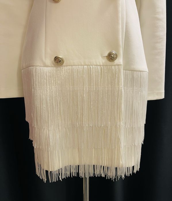 Сукня -  піджак з бахромою