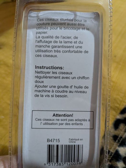 Tesoura de costura Zig zag