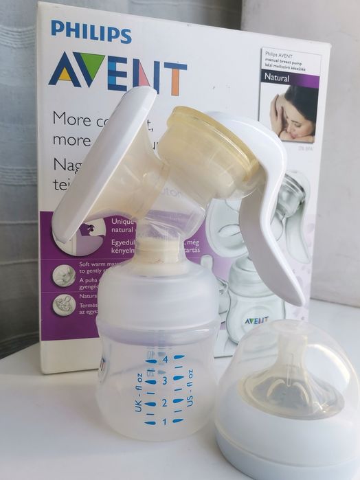 Молокоотсос Avent и бутылочка от коликов Avent новая