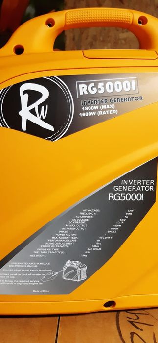 Генератор інверторний RocwooD RG5000I  1.8Kw