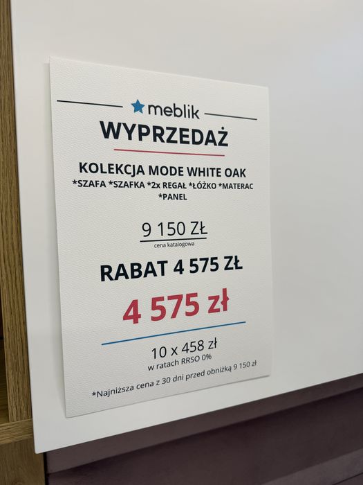 Meble Mode white oak producent Meblik