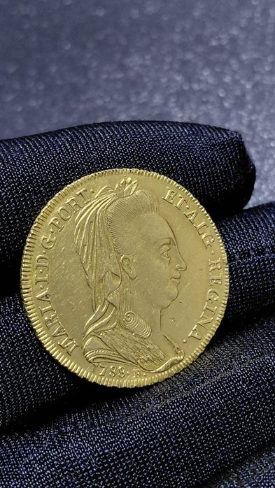 Moeda Ouro Peca 1788 Rio Veu Viuva
