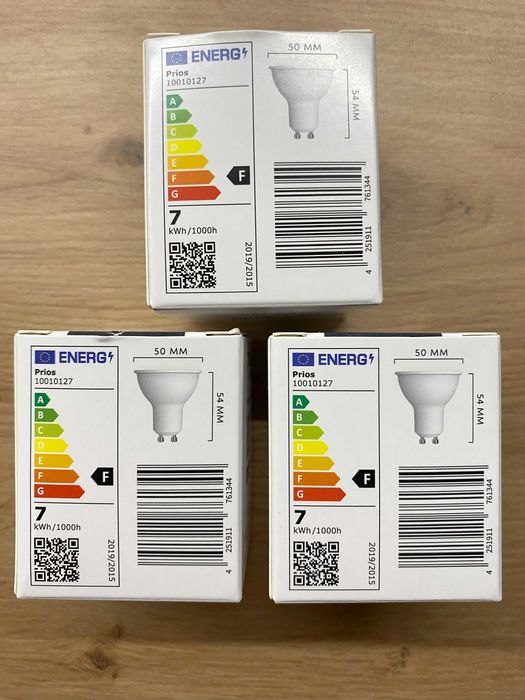 Żarówka LED PRIOS 7W GU10 630lm neutralna biała Zestaw 3 sztuki