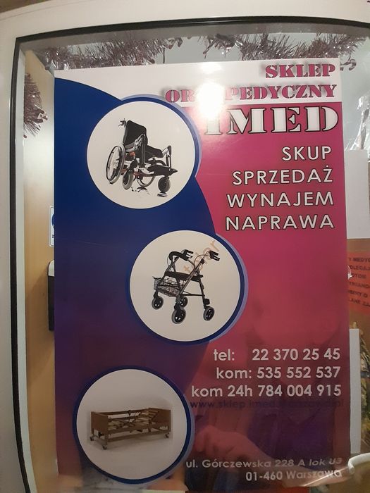 Krzesło Toaletowe Wynajem 50zl/miesiąc Sklep Ortopedyczny IMED Warszaw