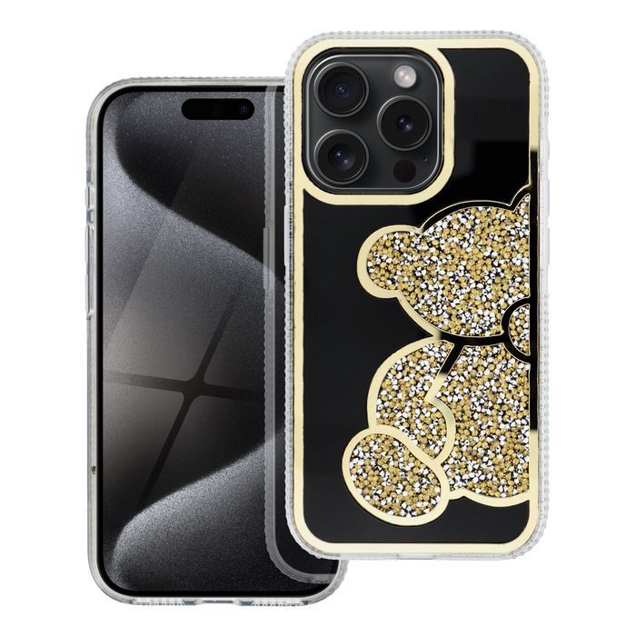 Futerał TEDDY BEAR do IPHONE 14 Pro złoty