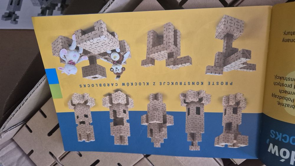 Klocki konstrukcyjne z kartonu ekologiczne