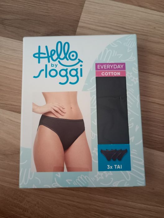Majtki bawełniane hello by sloggi czarne tai