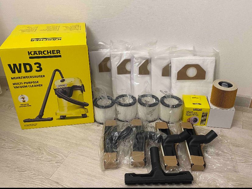 Мішки 4 шт. Флізелінові для пилососів Karcher wd3,wd4 wd5