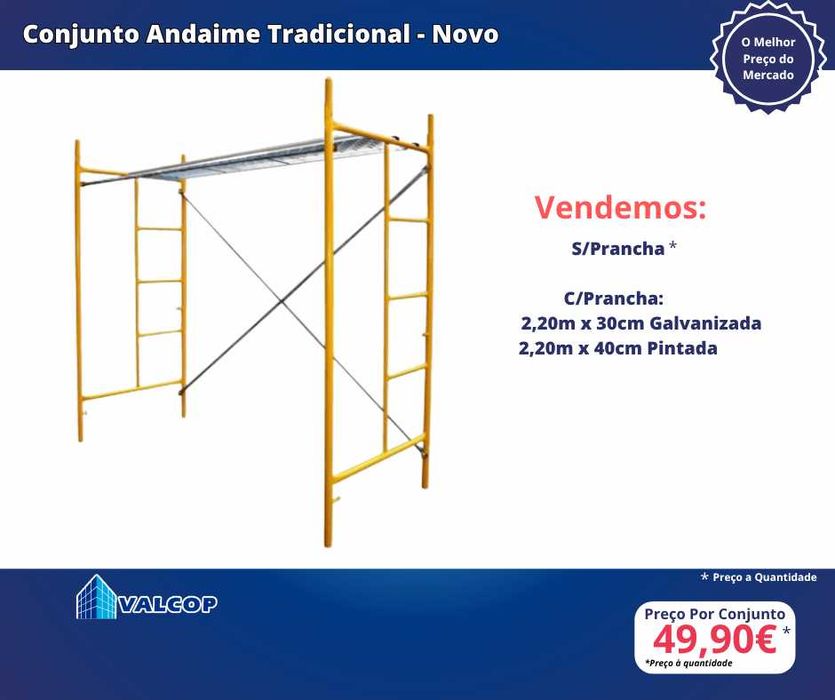 Conjunto Andaime Tradicional Pintado - Novo