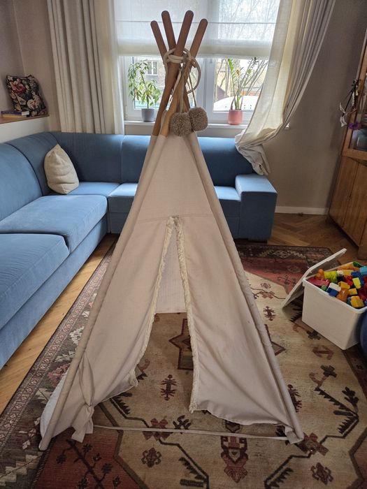 Namiot tipi oh babe beżowy, drewno boho